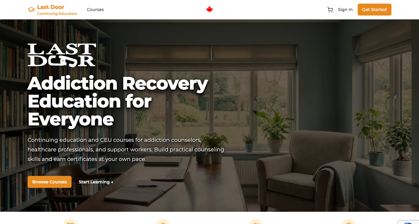 Last Door CEU Learning Management System